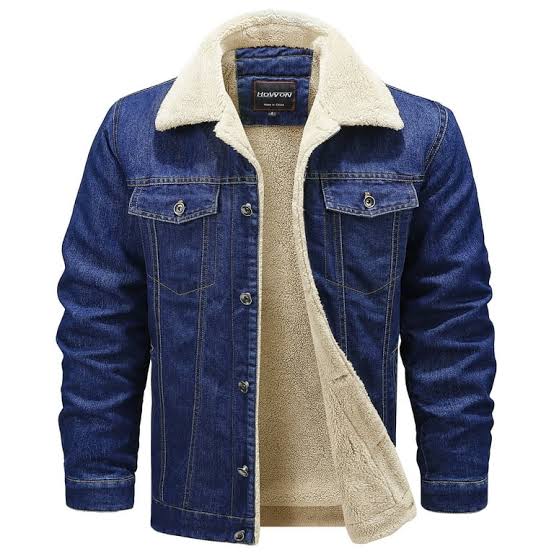 Denim Premium  Full Sherpa Jacket