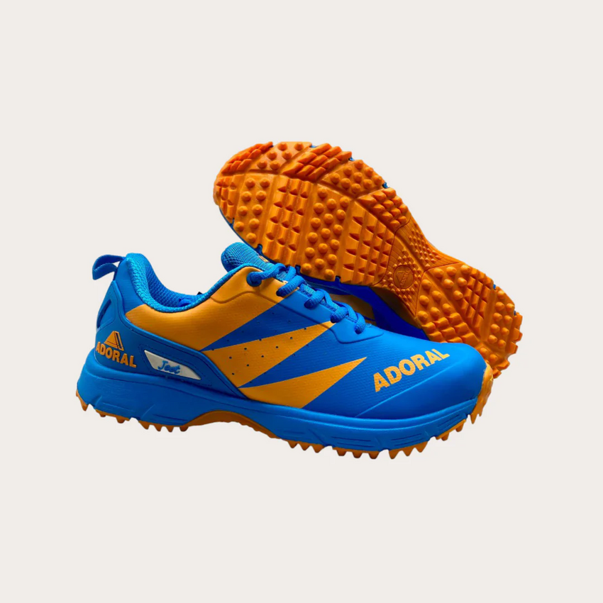 ADORAL JEET BLUE ORANGE CRICKET SHOES